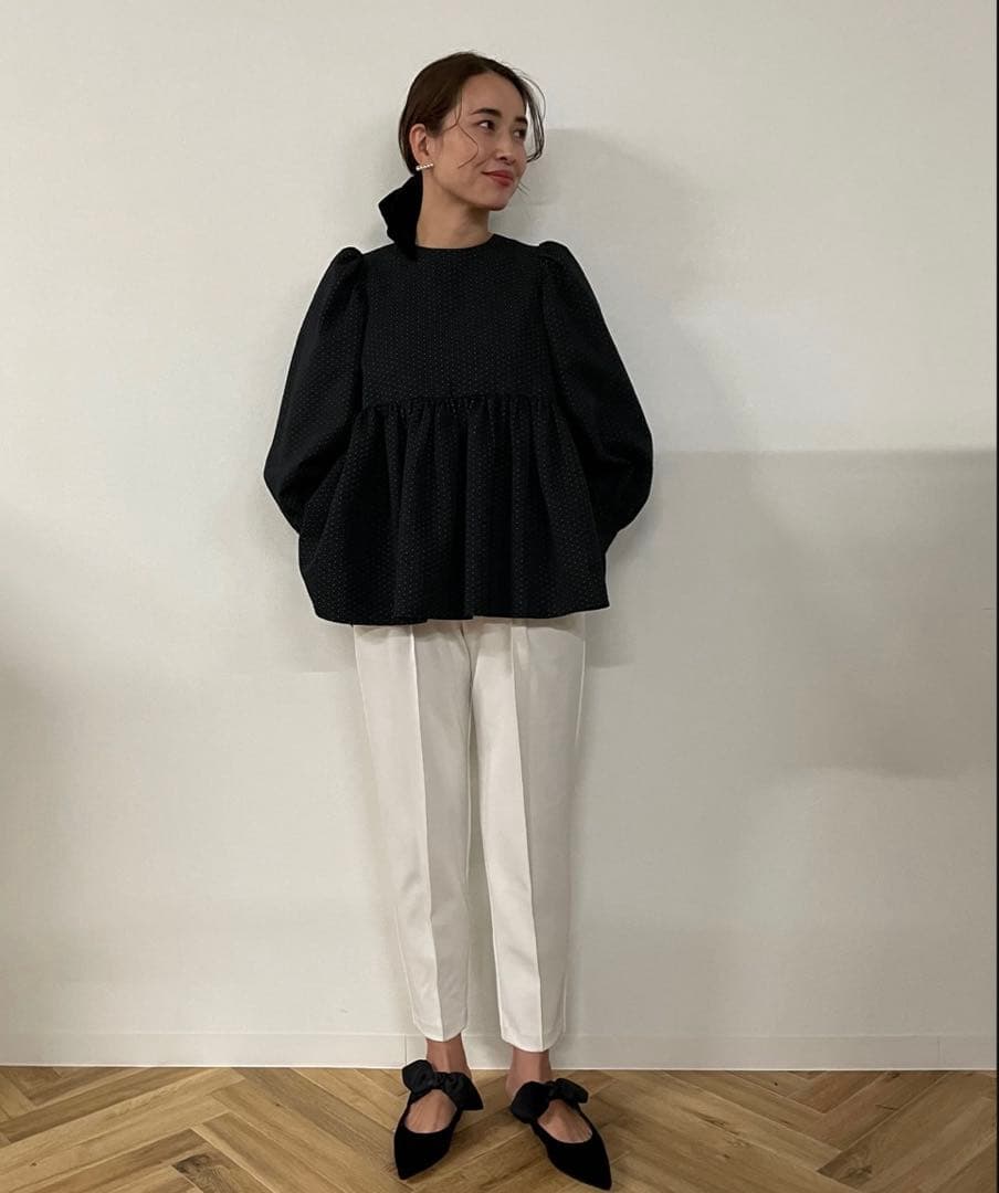 【OHGA】MASHUMALO PANTS 普通丈 ミルク Mサイズ