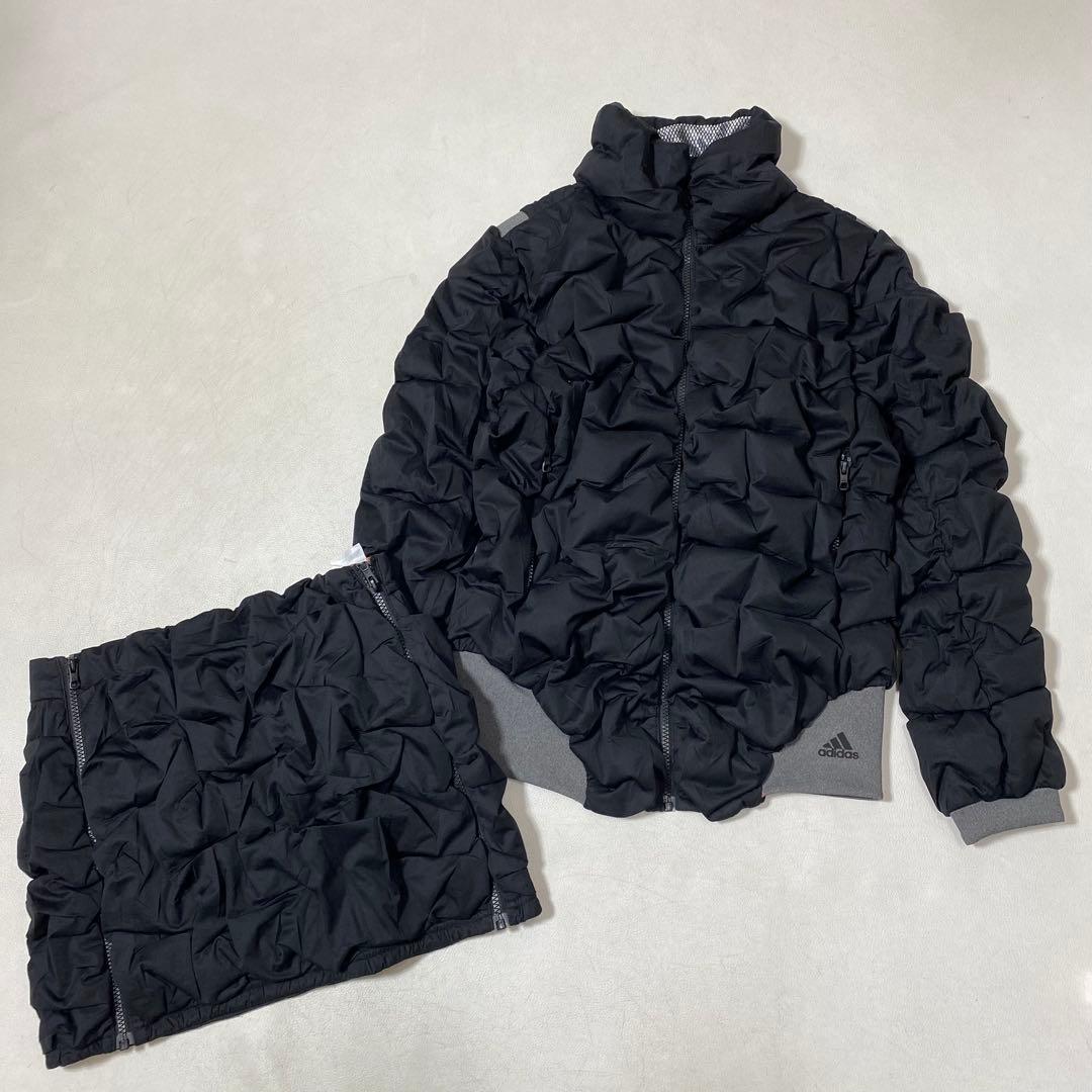 adidas GOLF オリガミパターン ダウンジャケット スカート 2点セット