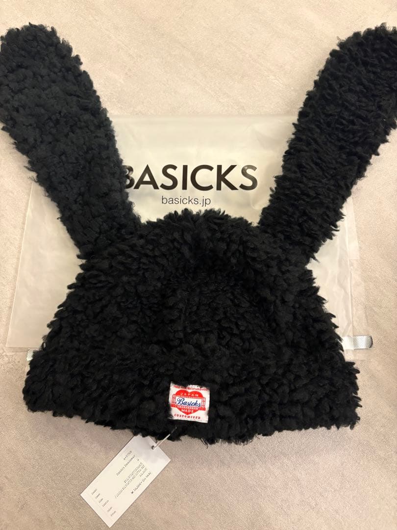 帽子 BASICKS Rabbit Headwear Black S