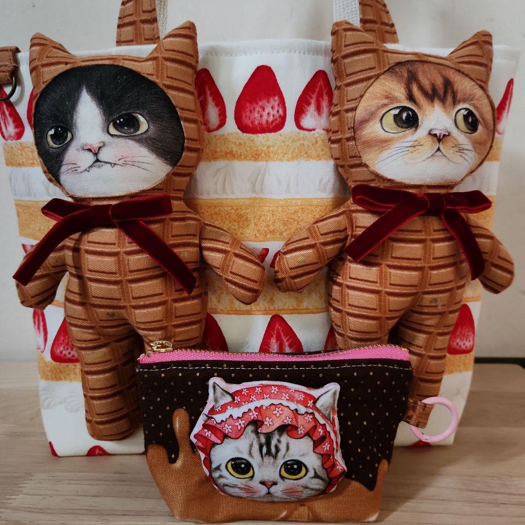 さ*ー様 コヤンイサムチョン　にゃんにゃんトート　ハンドメイド