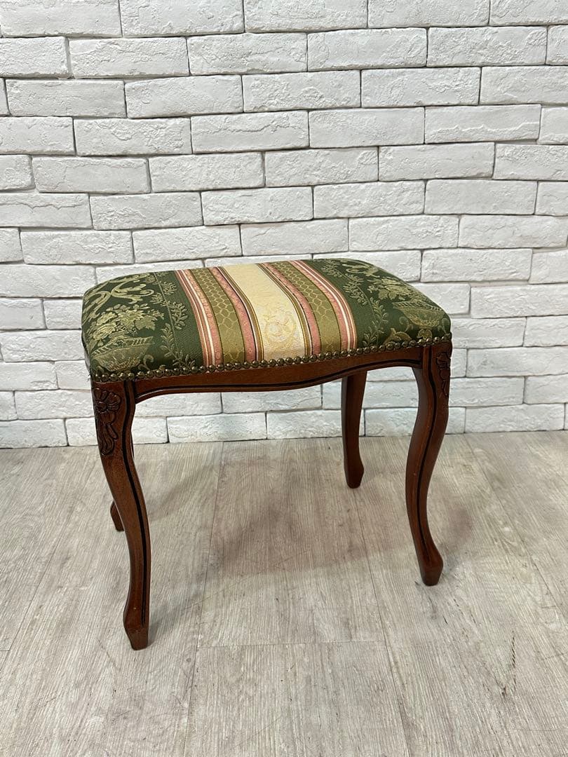 ⭐️【全国送料無料】3万円　スツール　椅子　腰掛け　猫脚　ヨーロピアン　オットマン