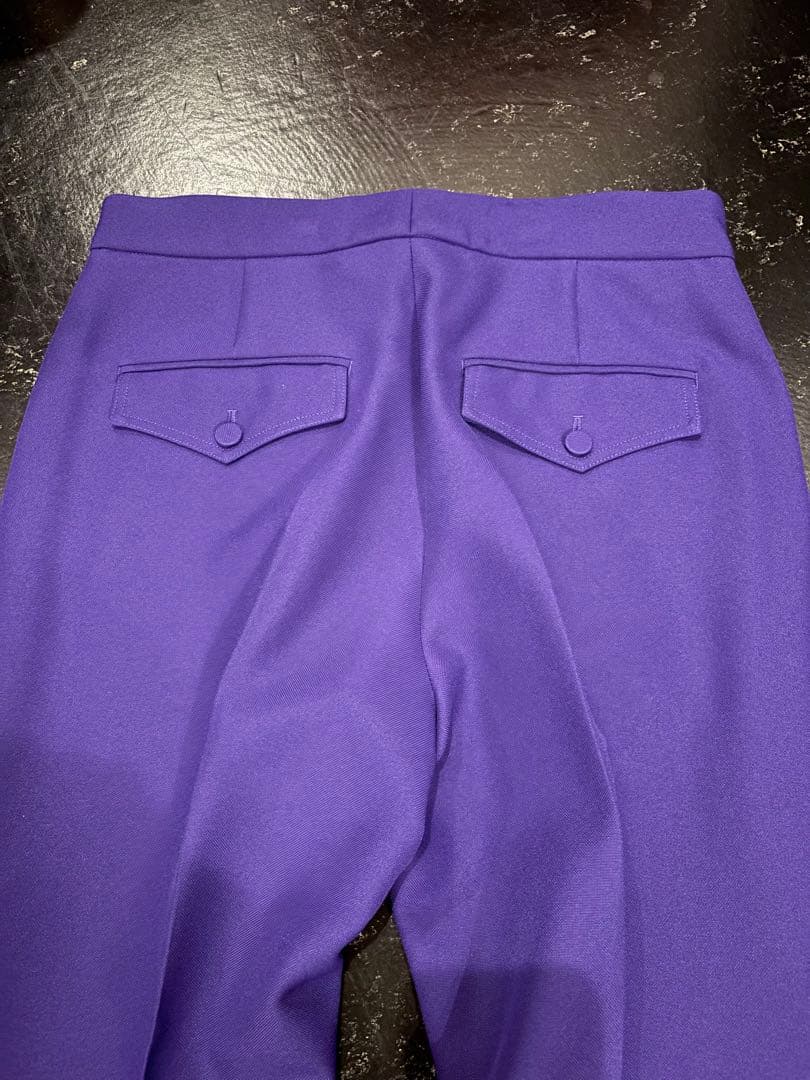 GUCCI 2020SS アレッサンドロミケーレ フレアパンツ 44 紫パープル