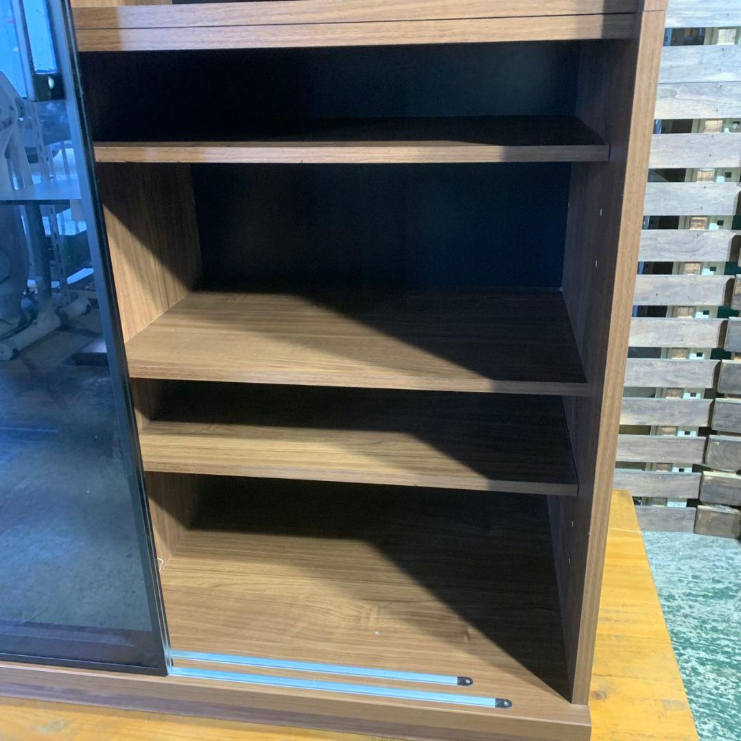 K757 古賀家具 OP フィルミア W122cm ガラス戸 食器棚