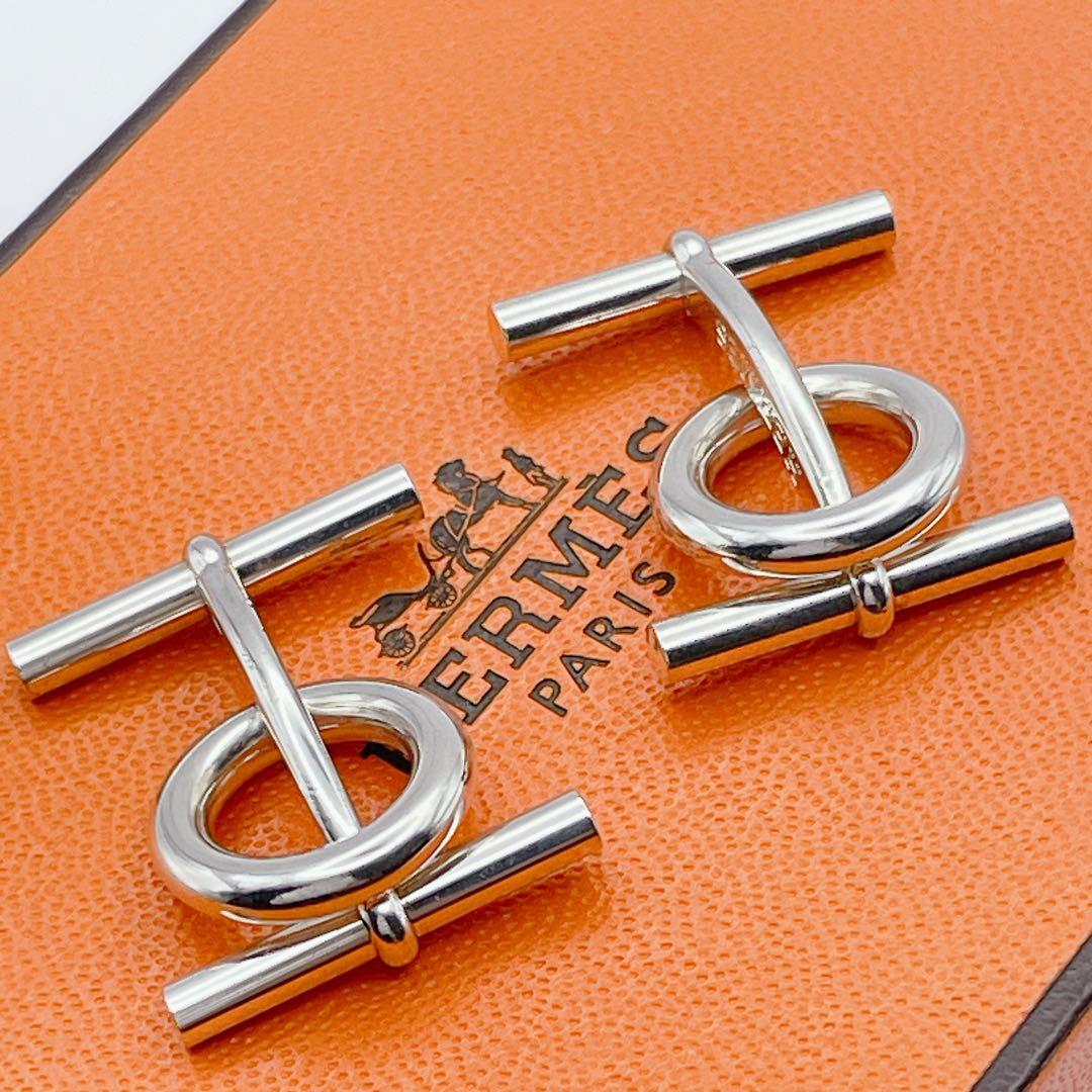HERMES エルメス　カフス　シェーヌダンクル　シルバー925 H