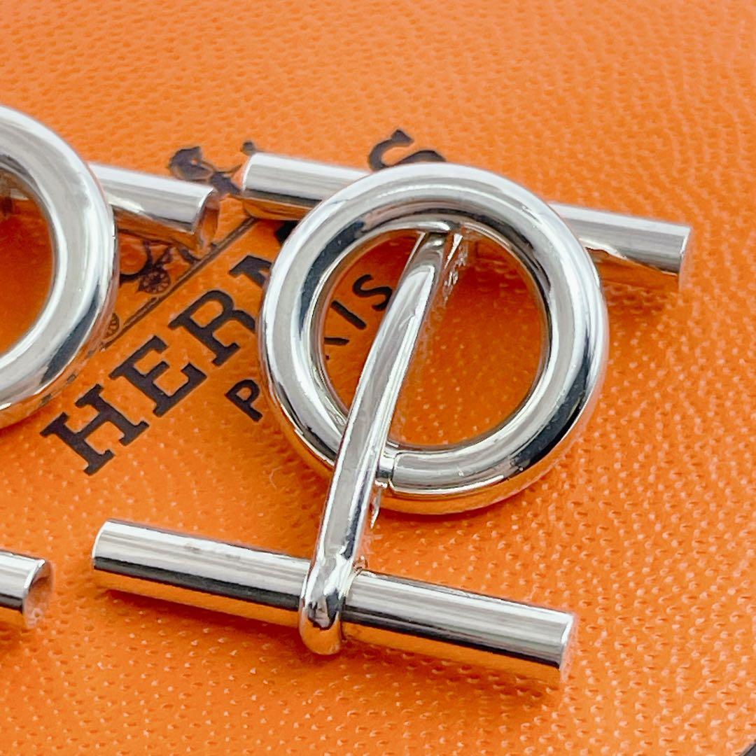 HERMES エルメス　カフス　シェーヌダンクル　シルバー925 H