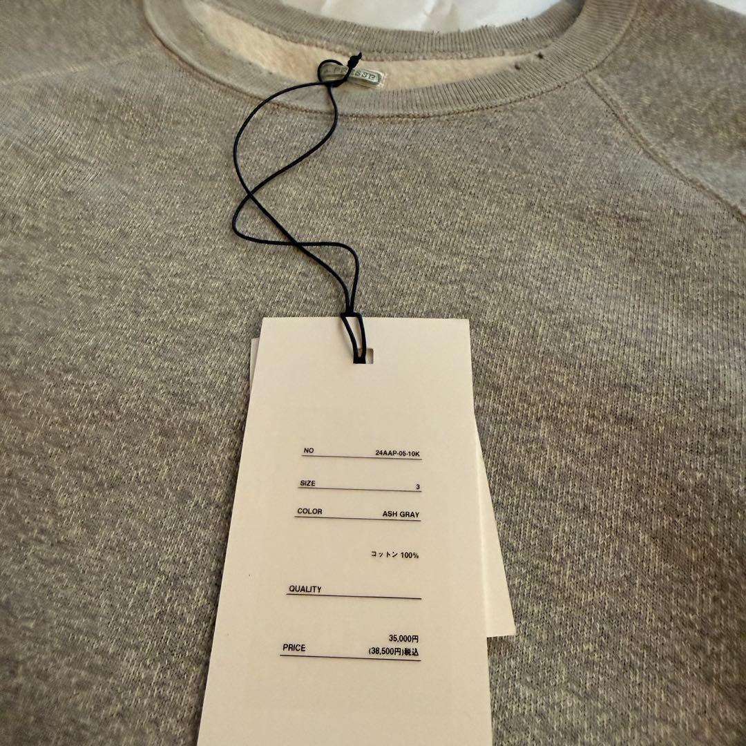 トップス A.PRESSE 24AW Vintage Sweatshirt 3 GRAY