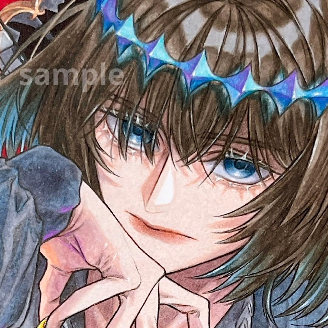 ✴︎ mil ✴︎　手描き　イラスト　色紙