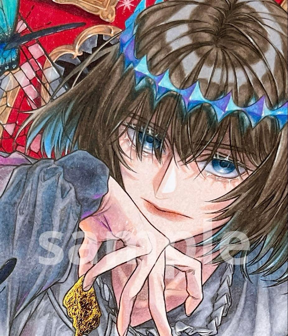 ✴︎ mil ✴︎　手描き　イラスト　色紙