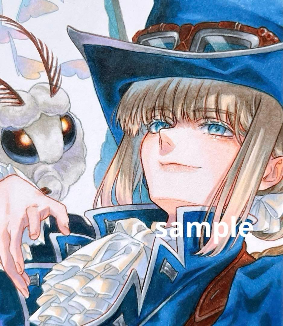 ✴︎ mil ✴︎　手描き　イラスト　色紙