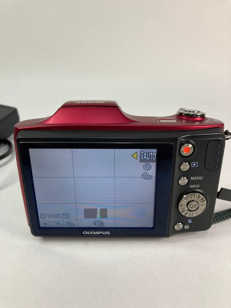 OLYMPUS SZ-11 デジタルカメラ レッド 光学20倍ズーム 充電器付き