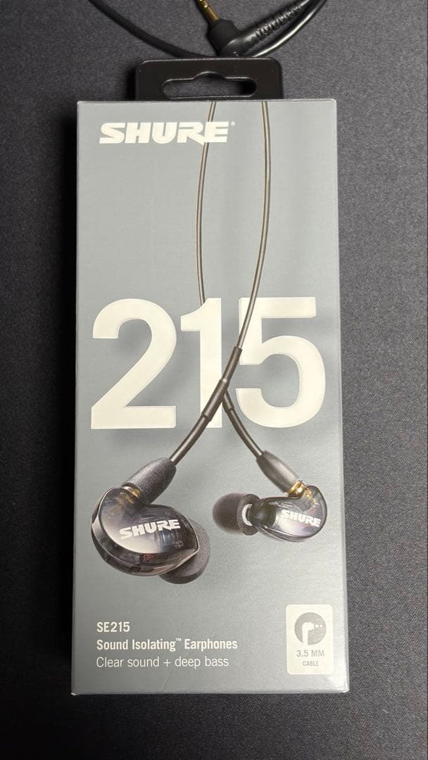 イヤホン shure SE215 BLACK