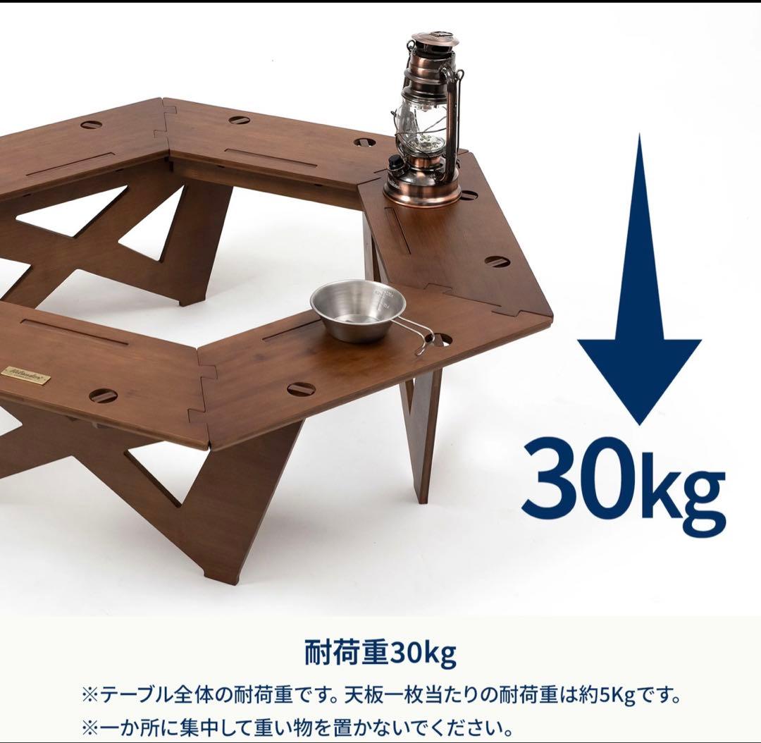 明日まで値下げ！新品未使用！ヘキサゴンテーブルBIG ハイランダー　廃盤品！