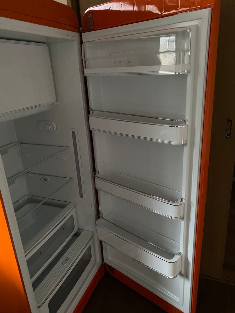 SMEG オレンジ冷蔵庫 アメリカンレトロスタイル