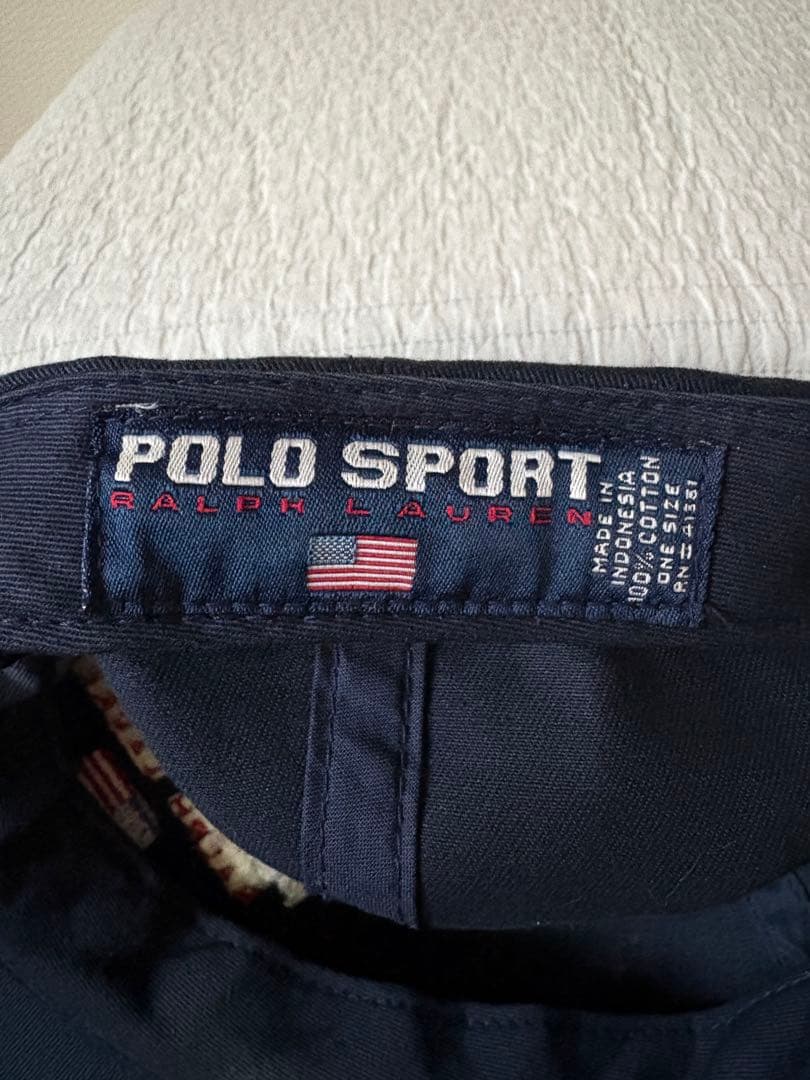 【週末限定値下げ】ポロスポーツ ラルフローレン 6パネルキャップ ネイビー90s