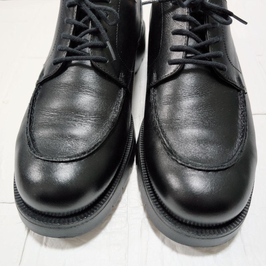 【pk】クレマン フローダ Uチップ レザー シューズ ブラック 26.5