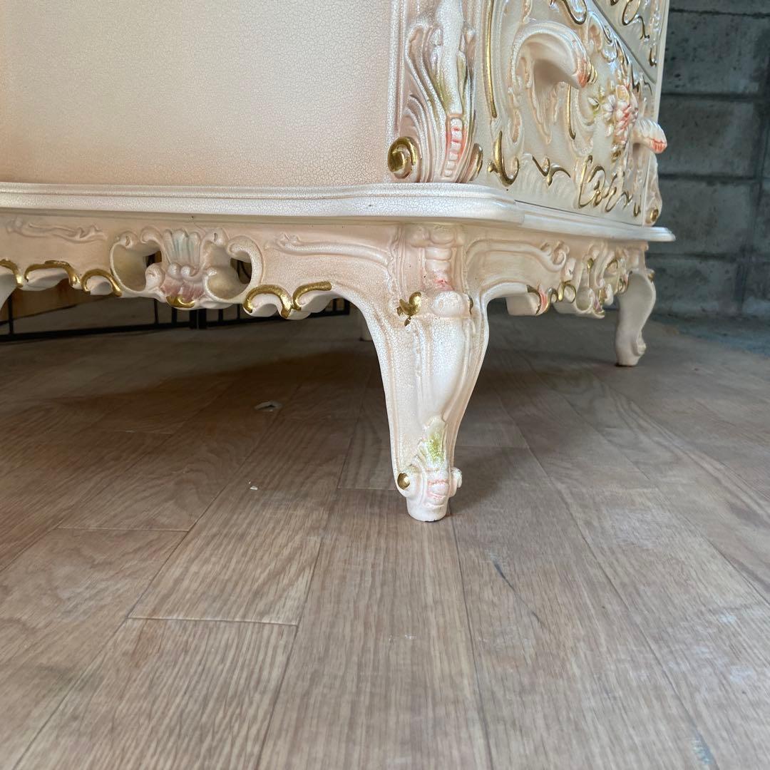 4段チェスト　ロココ調　猫脚 プリンセス ヨーロピアン 姫系③