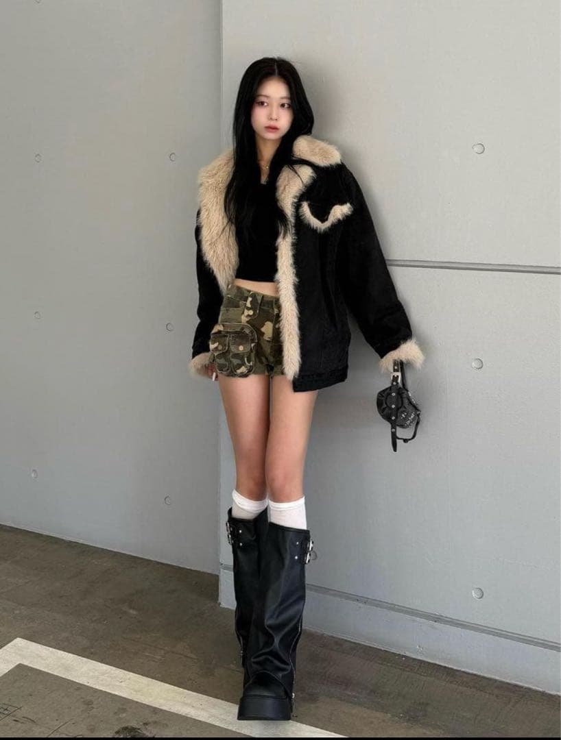 TRIFLE ファー付きジャケット