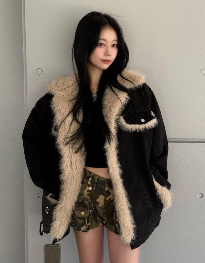 TRIFLE ファー付きジャケット