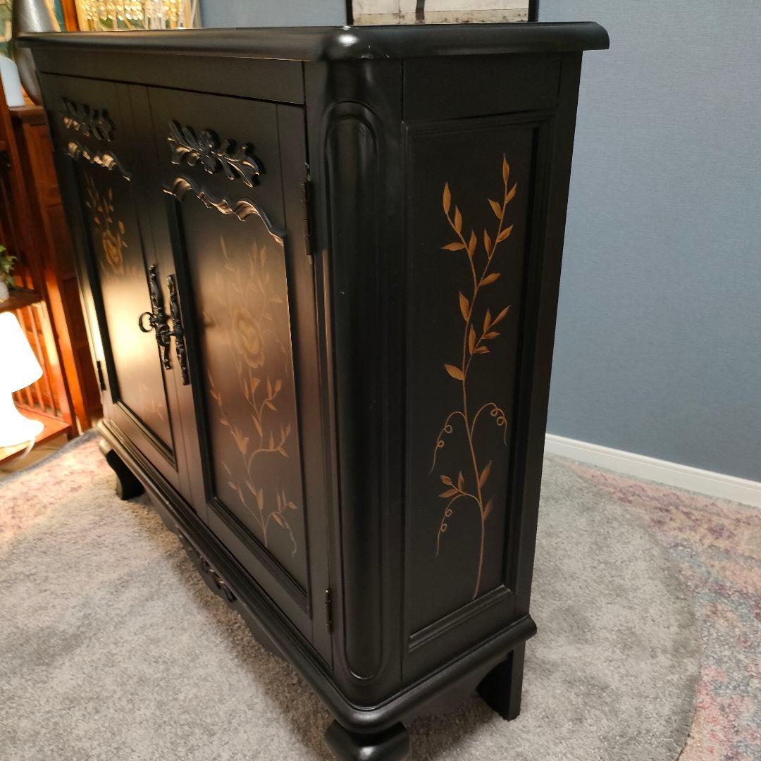 POWELL フレンチスタイル ヴィンテージ ハンドペイントキャビネット