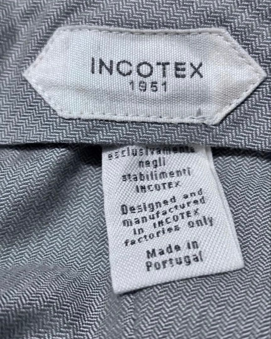 インコテックス incotex ホームスパン　スラックス　グレー　50 美品