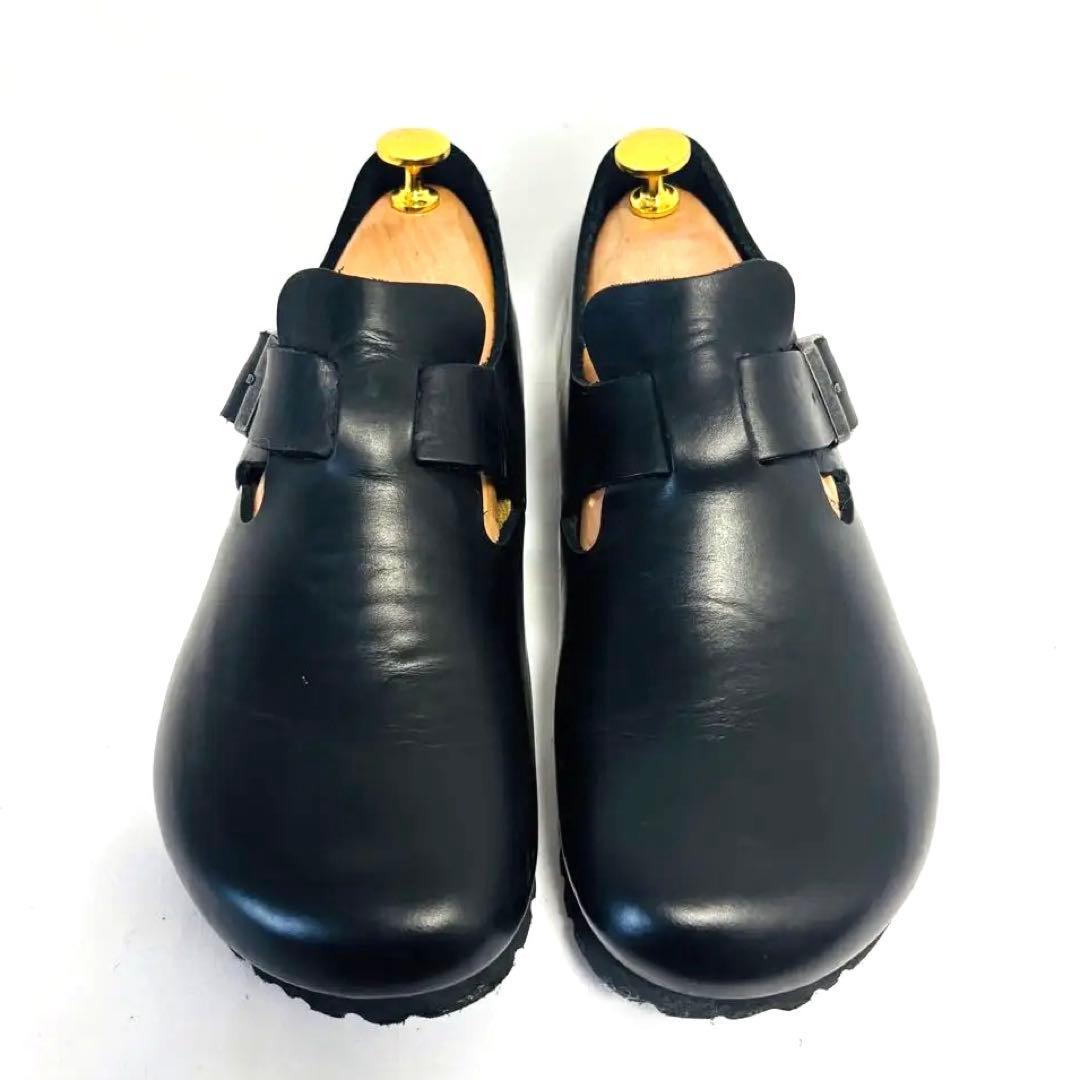 美品Birkenstock London 37/240 黒 オイルレザー