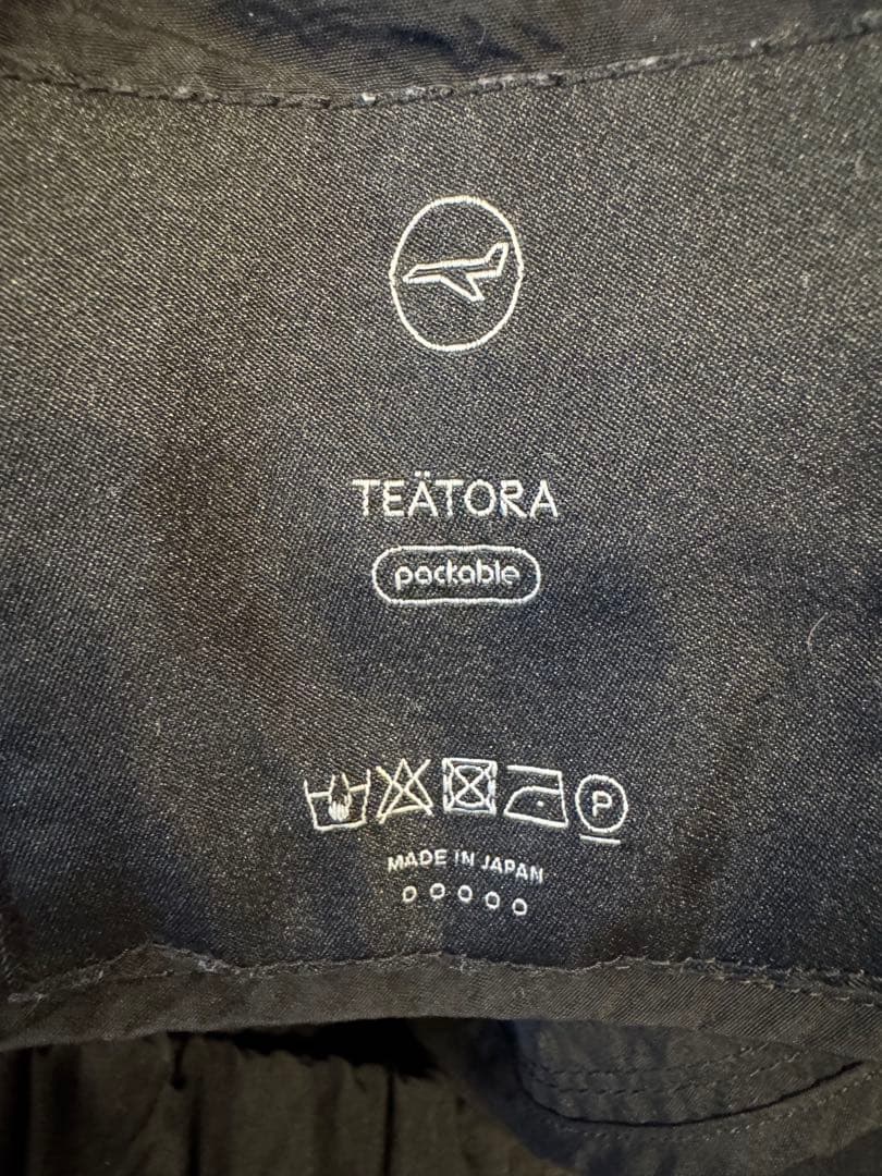 TEATORA WALLET PANTS RESORT P 黒 サイズ5