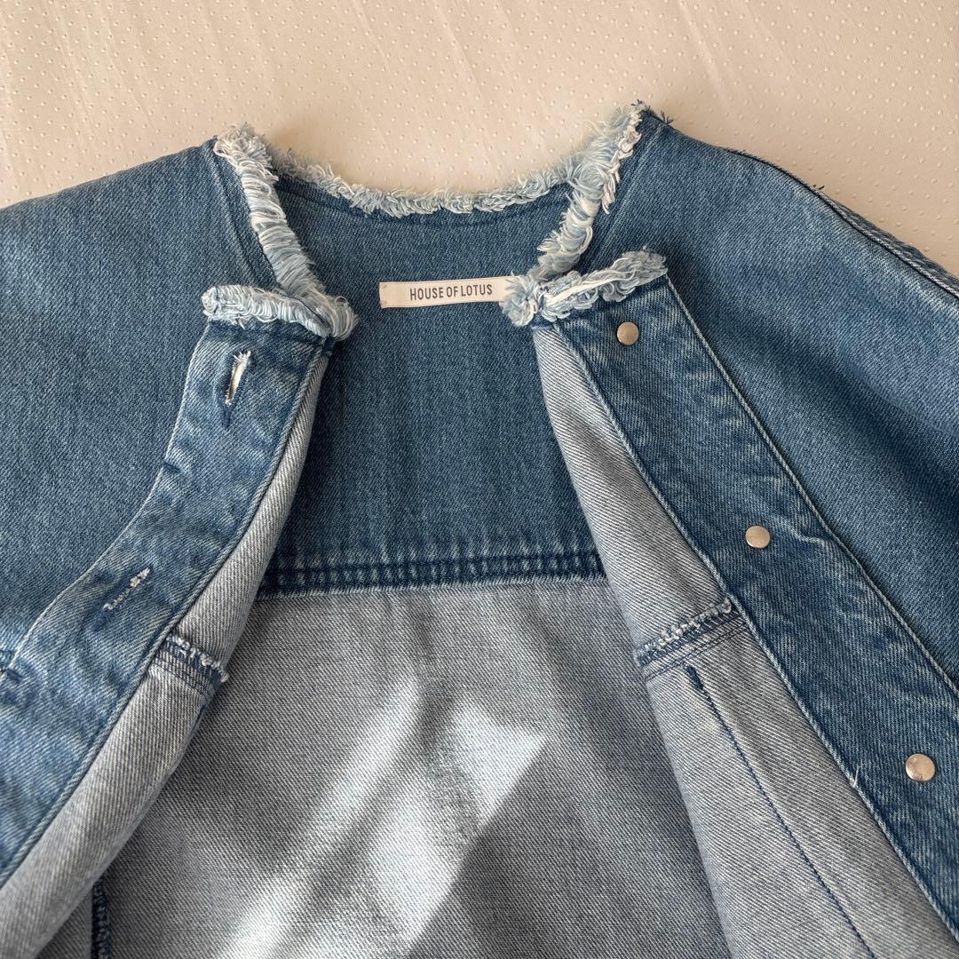 ハウスオブロータス　デニムジャケット　ライトブルー　M