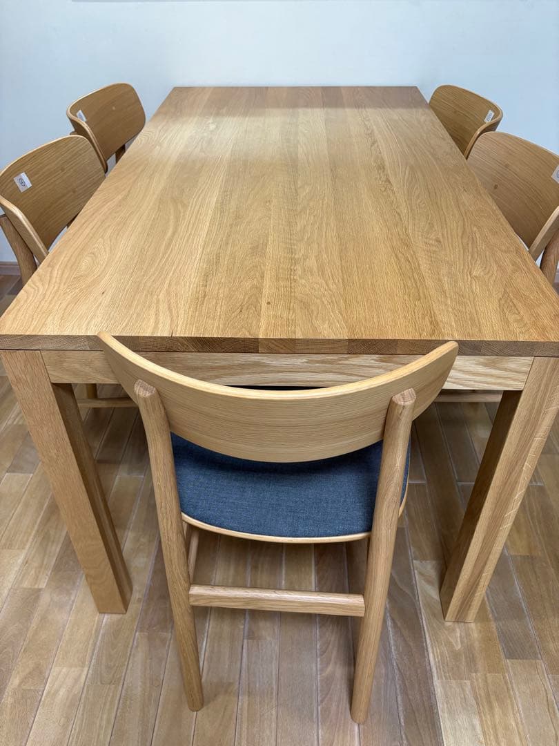 ⑤使用期間８ヶ月　【美品】無印良品　ラウンドチェア　布座　オーク