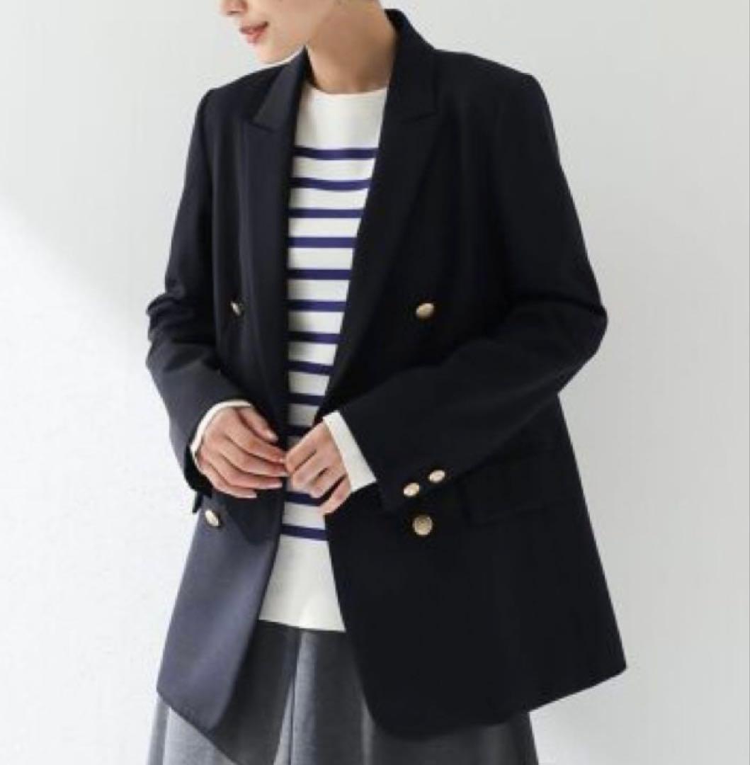 ☆IENA(Maison Iena)☆ウールダブルテーラードジャケット金ボタン