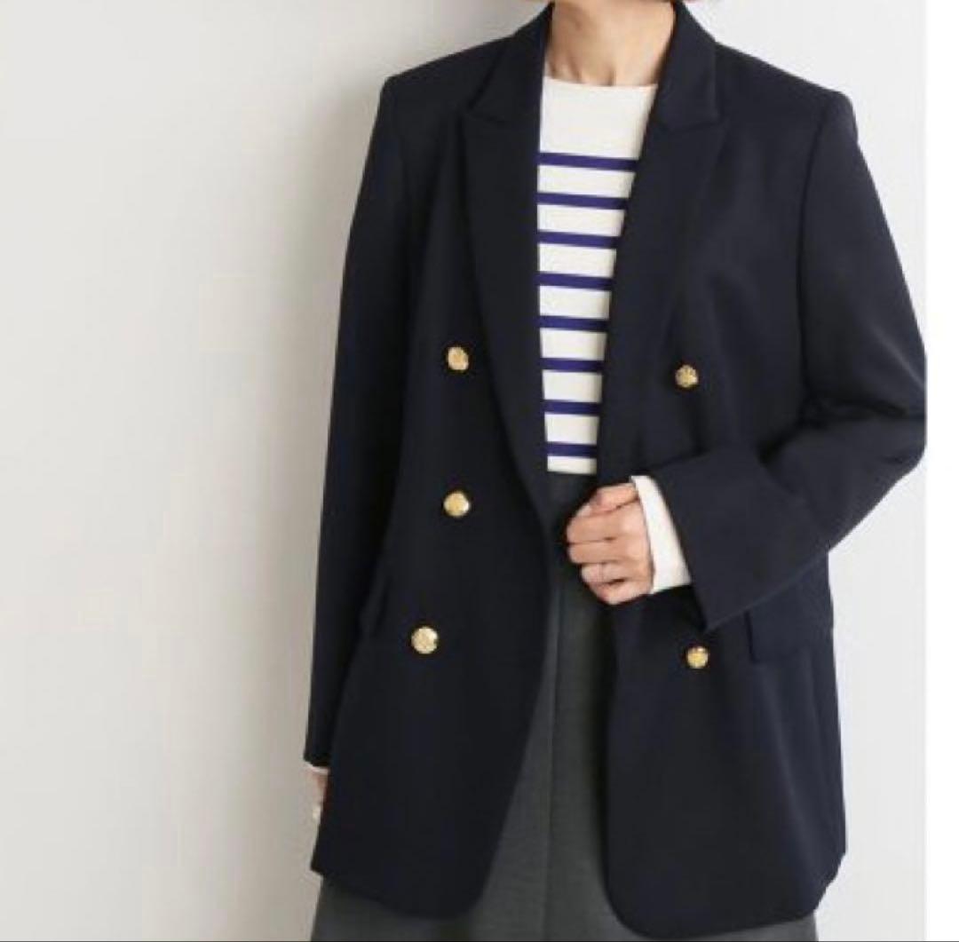 ☆IENA(Maison Iena)☆ウールダブルテーラードジャケット金ボタン