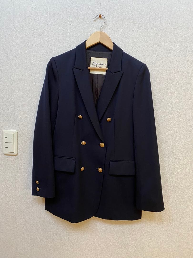 ☆IENA(Maison Iena)☆ウールダブルテーラードジャケット金ボタン