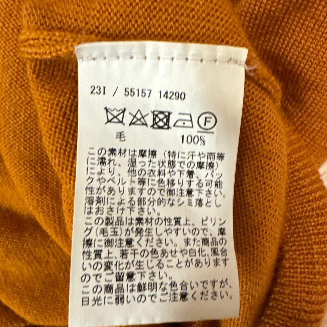 GRAN SASSO ハイゲージウールニットセーター オレンジ　2025年モデル