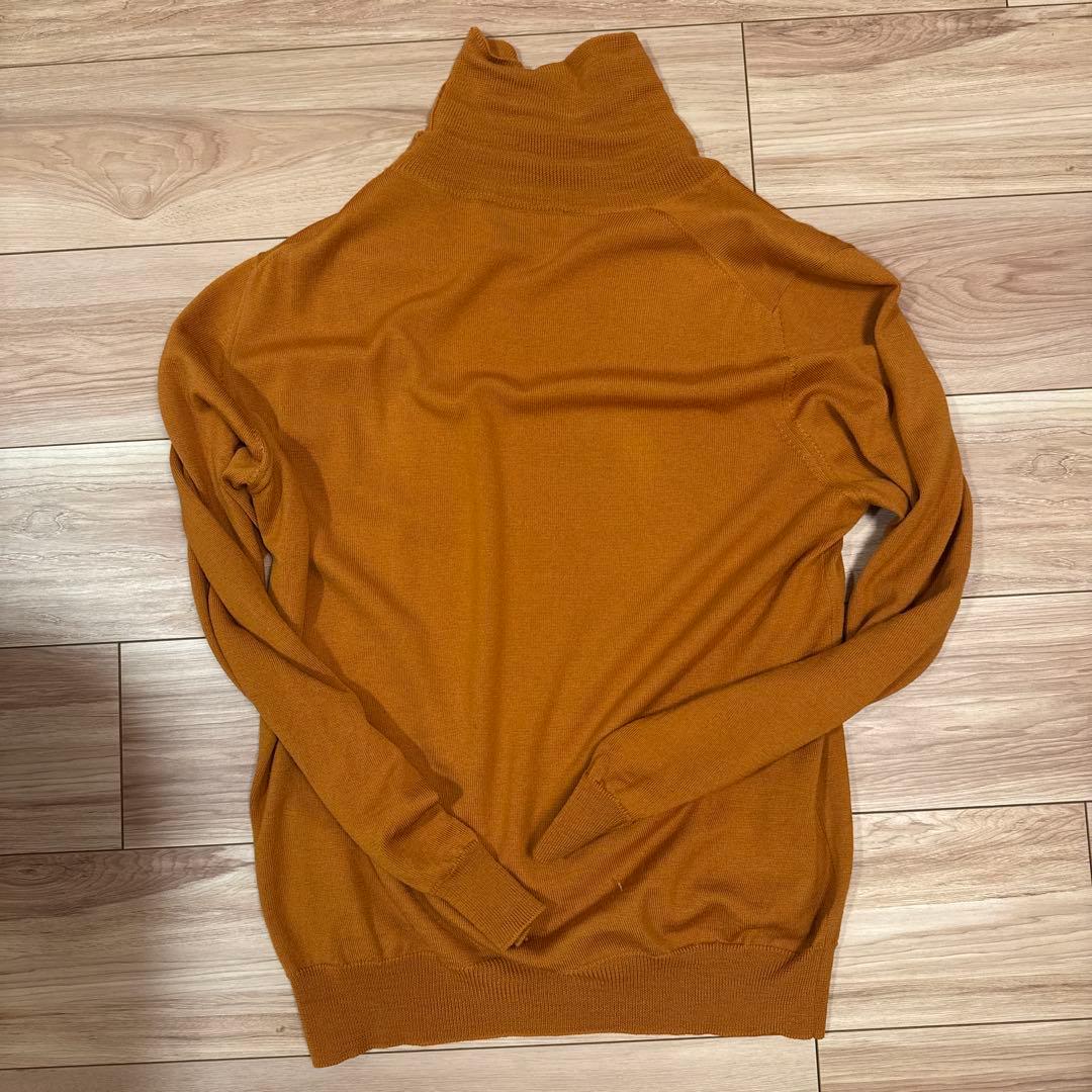 GRAN SASSO ハイゲージウールニットセーター オレンジ　2025年モデル