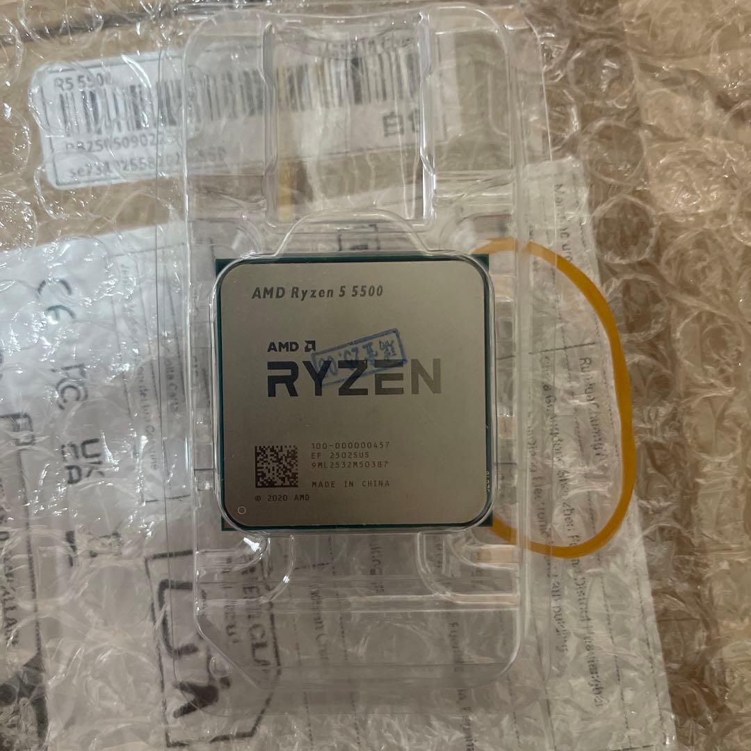 AMD Ryzen 5 5500 CPU 未使用品
