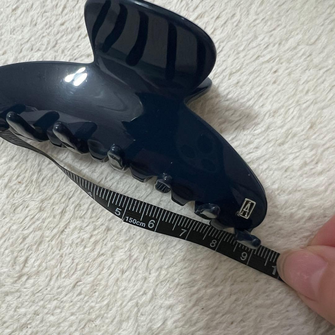 【新品】ALEXANDRE DE PARIS ヘアクリップ　ネイビー完売箱付き