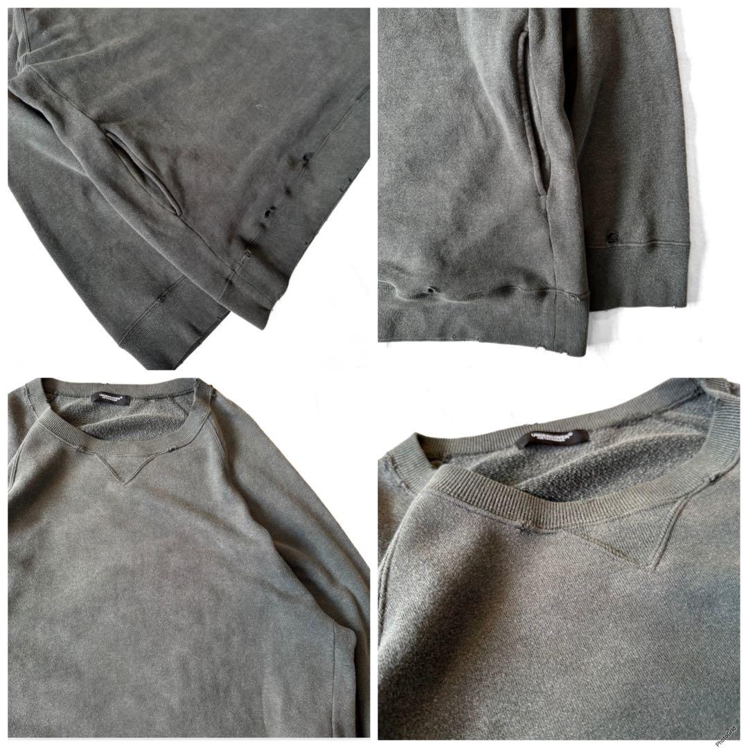 UNDERCOVER ボロ加工 オーバーサイズダメージスウェット ジャケット 4