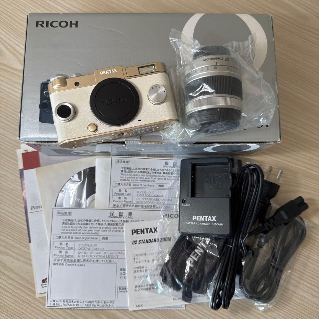 【開封済み未使用】PENTAX ミラーレス一眼 Q-S1 ズームレンズキット
