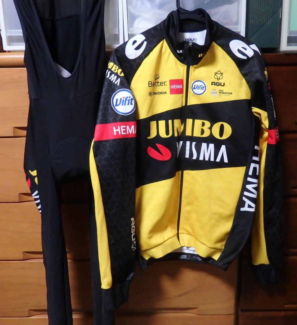 極美品　JUMBO VISMA　長袖ジャージ＋ビブタイツ　Mサイズ　本物正規品