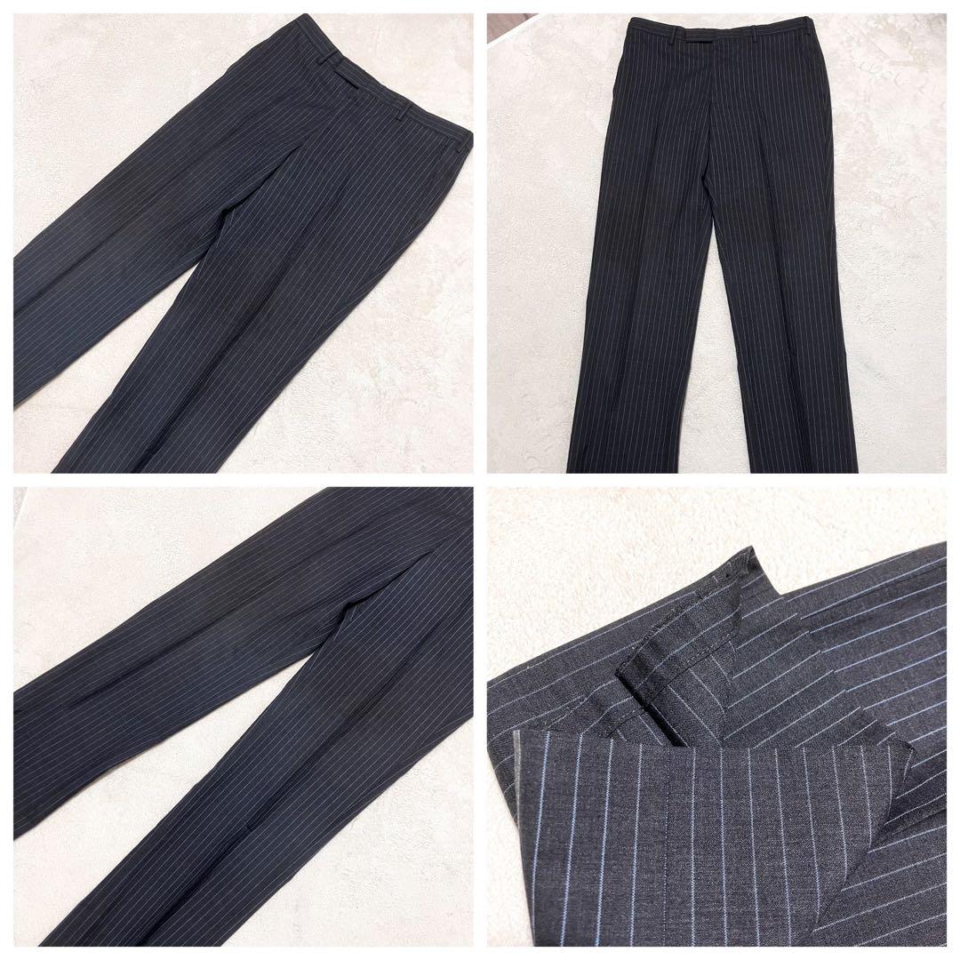 希少✨バーバリーブラックレーベル スーツ セットアップ ストライプ 裏地玉虫色