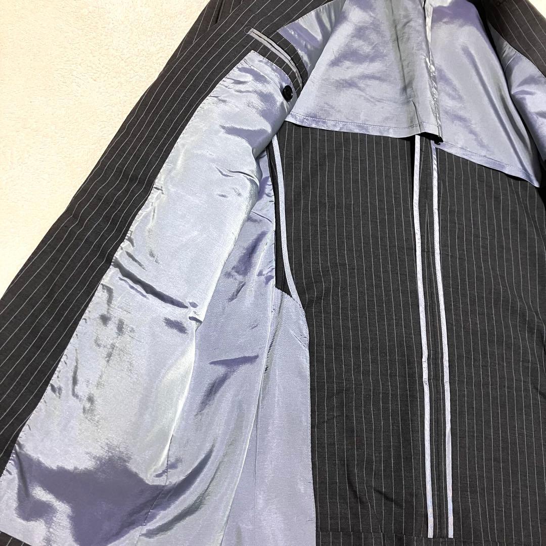 希少✨バーバリーブラックレーベル スーツ セットアップ ストライプ 裏地玉虫色
