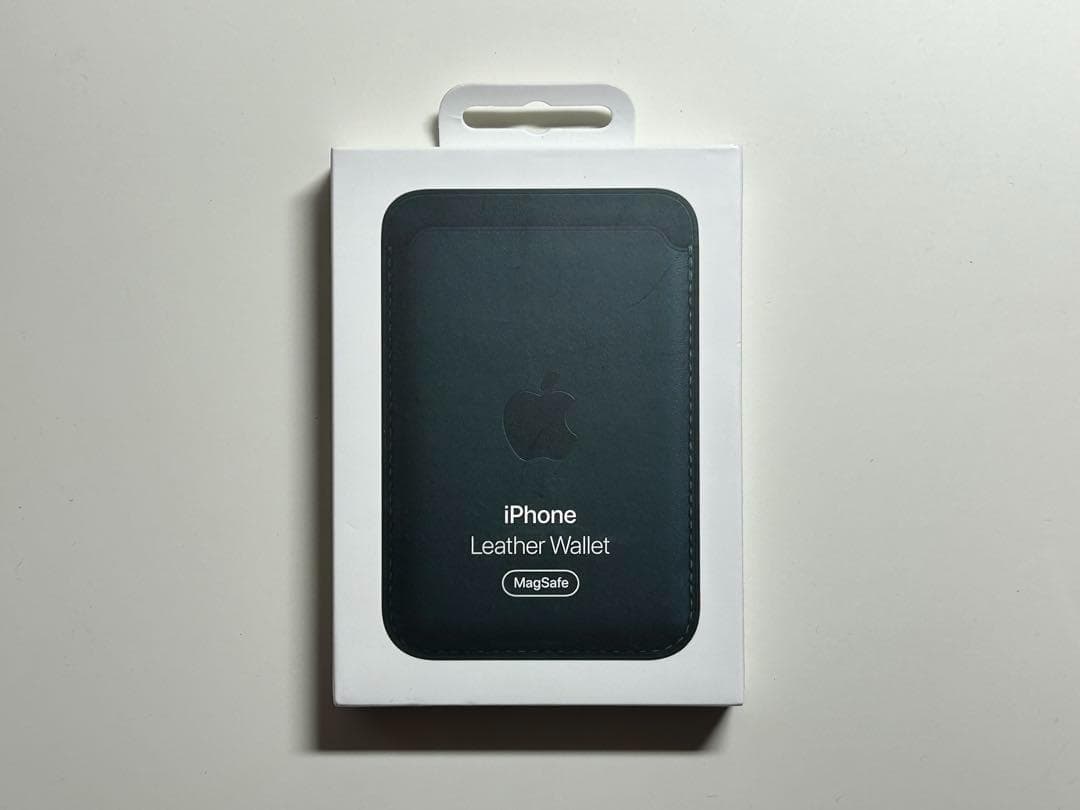 【新品】純正MagSafe対応 iPhoneレザーウォレット・フォレストグリーン