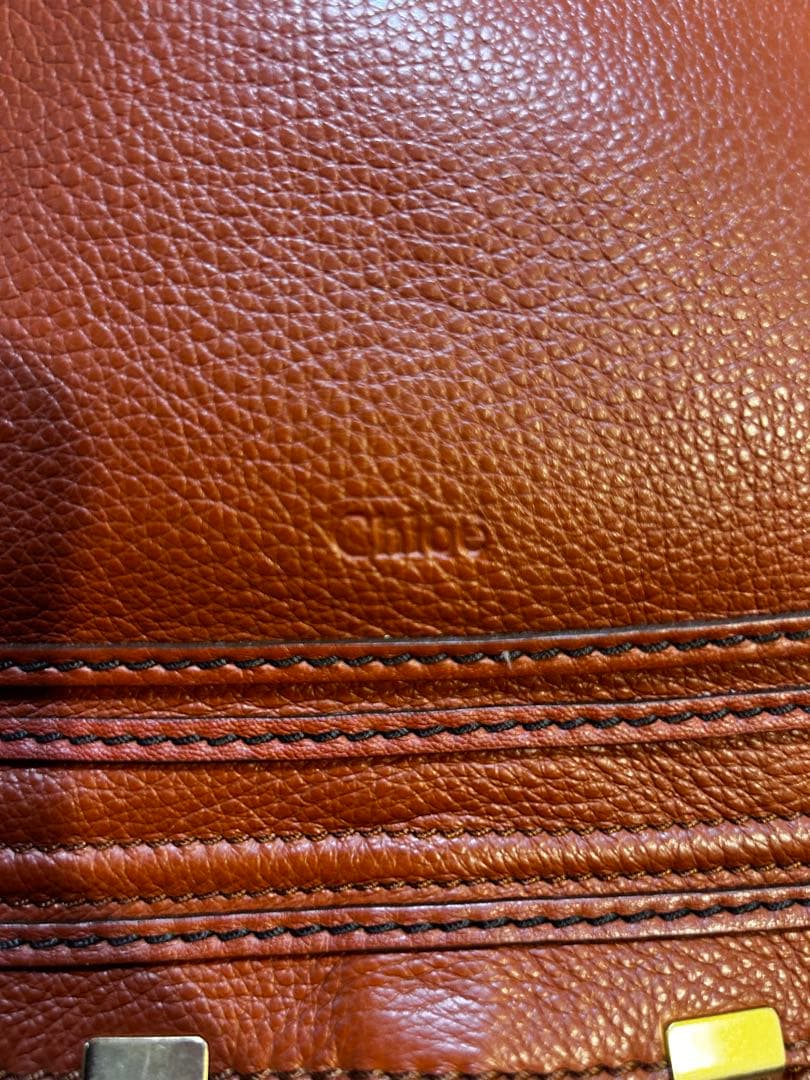 Chloé ブラウン レザー バッグ