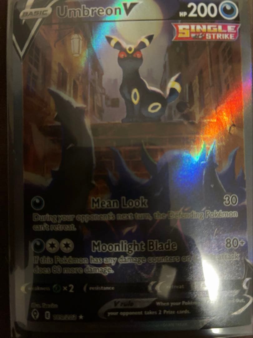 ブラッキーV SR SA 085/069 イーブイヒーローズ　英語版　海外版