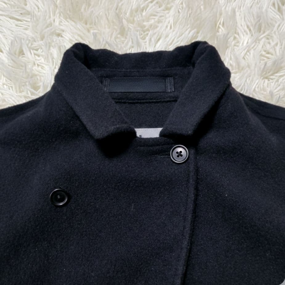 MHL.フェルト シェットランド ウール ジャケット テーラードジャケット　黒