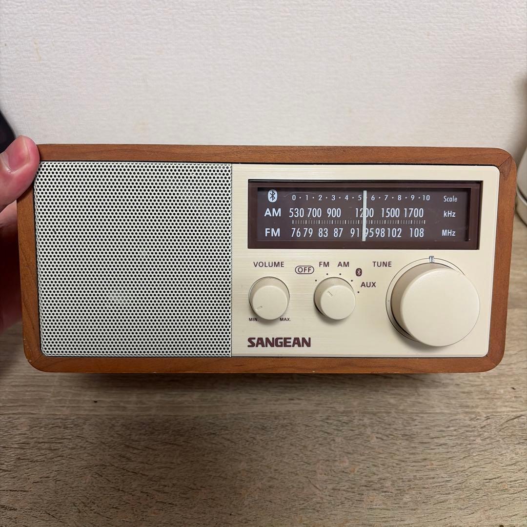 【SANGEAN】FM/AMラジオ対応 ブルートゥーススピーカー WR-302
