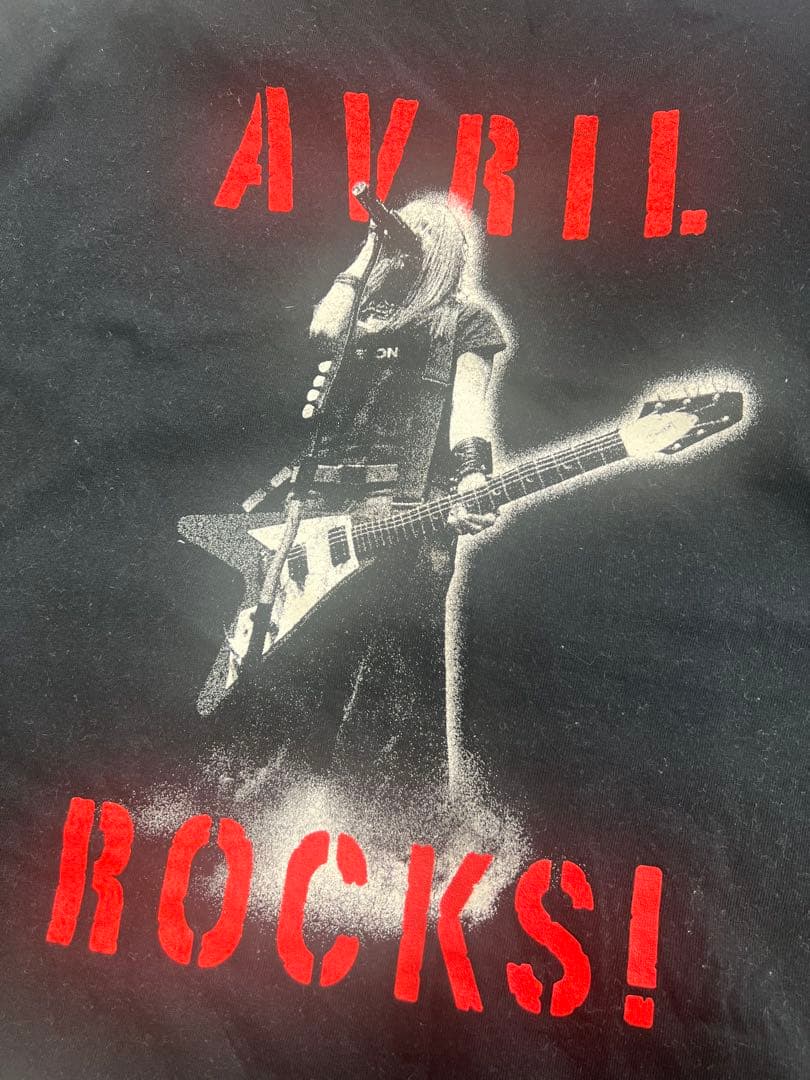 アヴリル・ラヴィーン　Tシャツ　レア　黒　M used