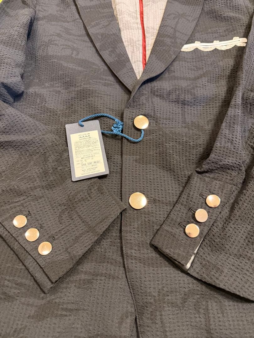 定価49,500円 muta アカンサス×ムータマリン テーラードジャケット5黒