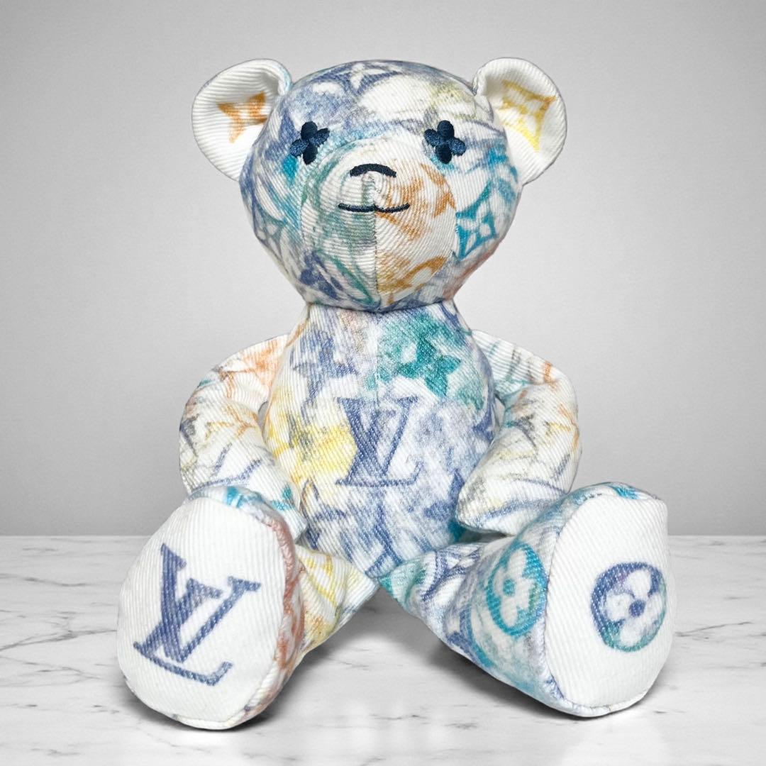 未使用品 ルイヴィトン ドゥドゥ ルイ テディベア モノグラム フラワー 人形