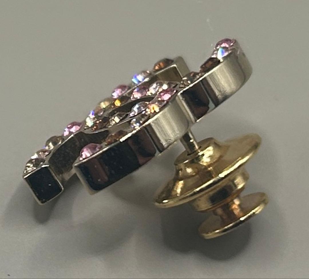 シャネル　ココマーク 08A ココ ラインストーン ピン ピアス　片耳のみ