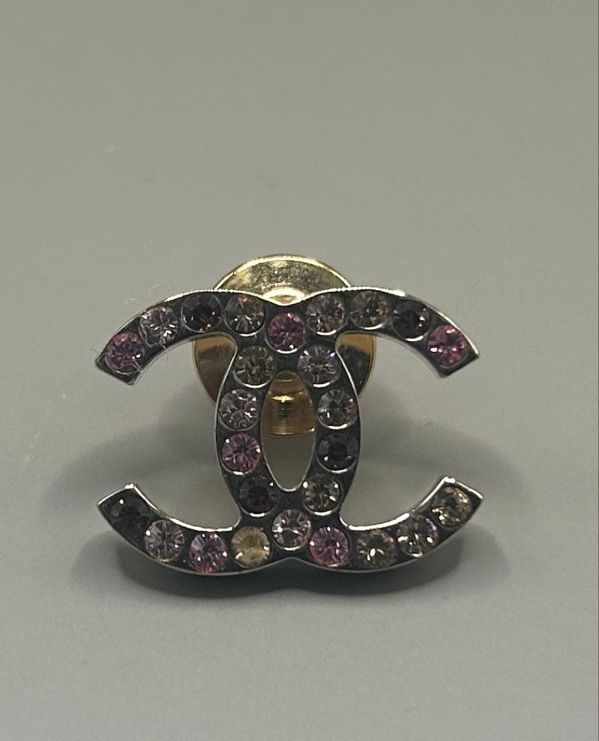 シャネル　ココマーク 08A ココ ラインストーン ピン ピアス　片耳のみ